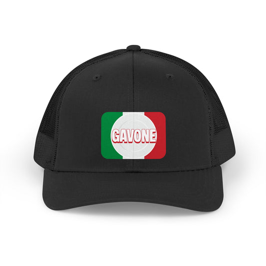 "Gavone" Funny Italian Slang Food Lover Cap– Green, White, and Red Flag Trucker Retro Hat
