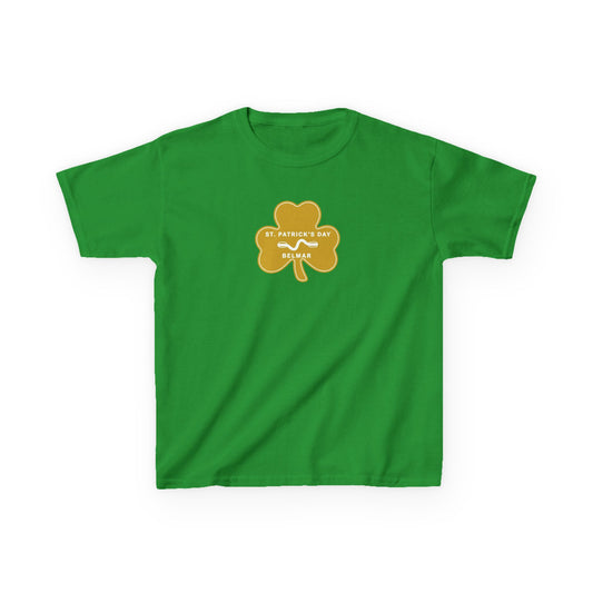 Kids Belmar St. Patrick’s Day Shamrock Shirt – 2026 Youth Tee – Lucky Jersey Shore Kids Heavy Cotton™ Tee